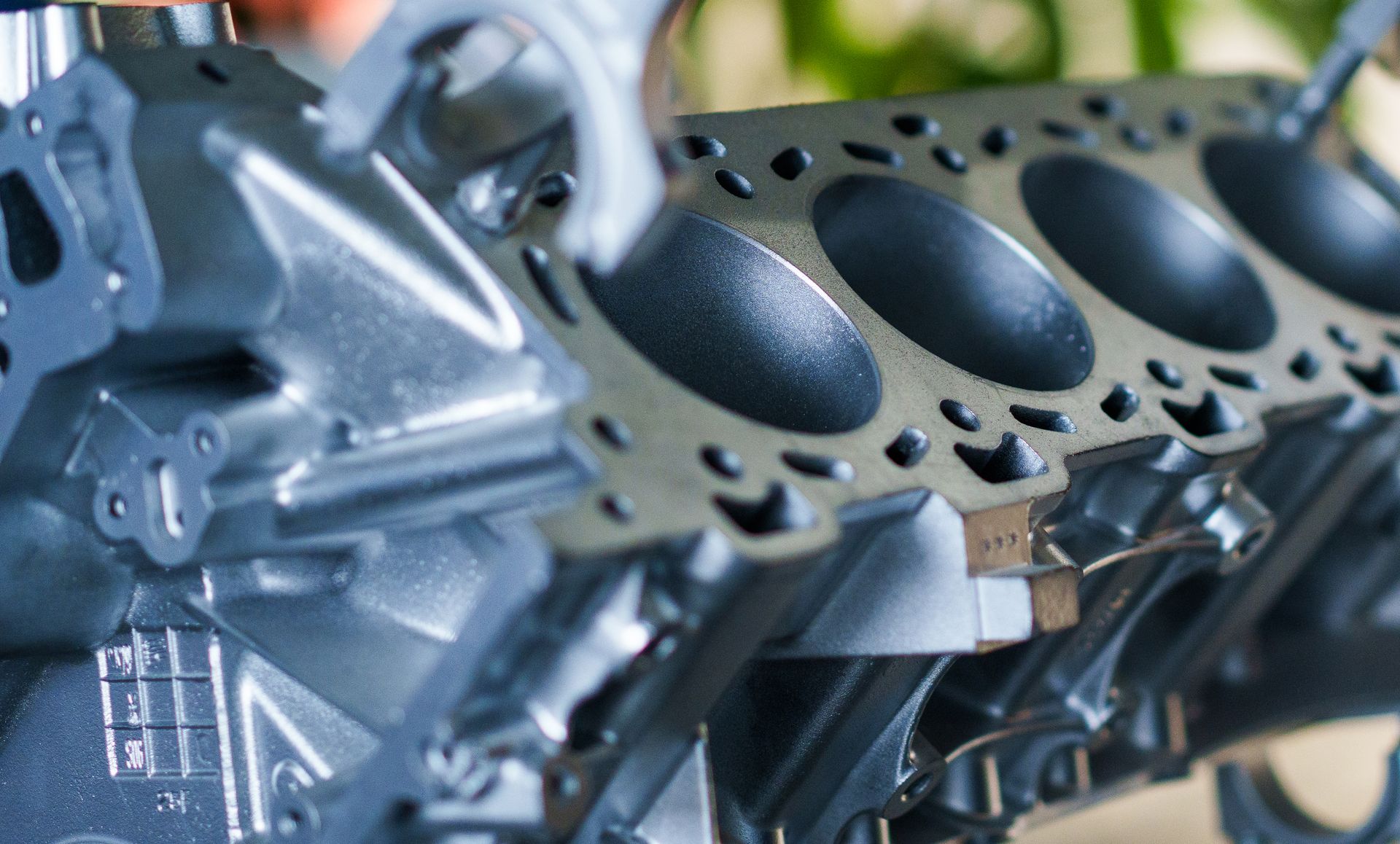 Precision machined engine block component